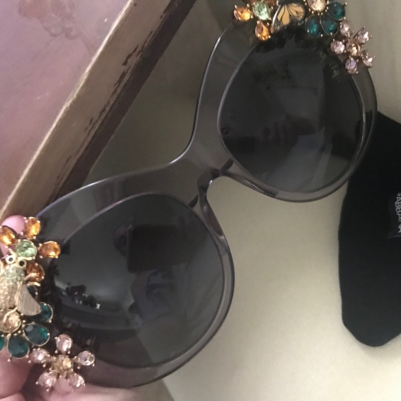 New Dolce&Gabbana Crystal Flower Glasses - Picture 7 of 7